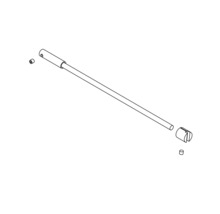 Tyčový prvek s přidruženými malými díly.