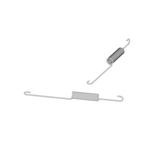 Dvě tažné pružiny s háčky