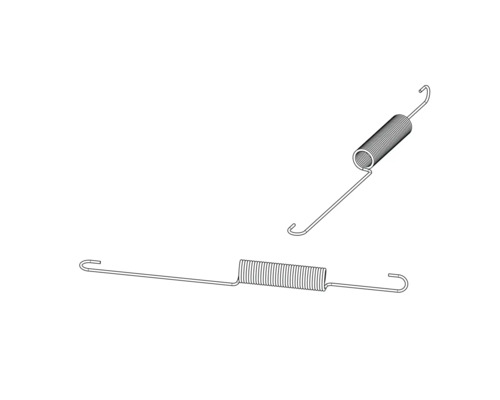 Dvě tažné pružiny s háčky