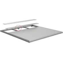 Hliníková spodní konstrukce terasy s nastavitelnými nožičkami