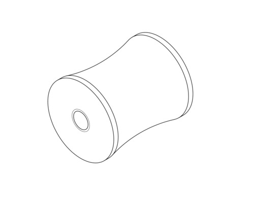 Cívka s centrálním vrtáním