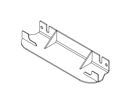 Kovový držák s upevňovacími otvory