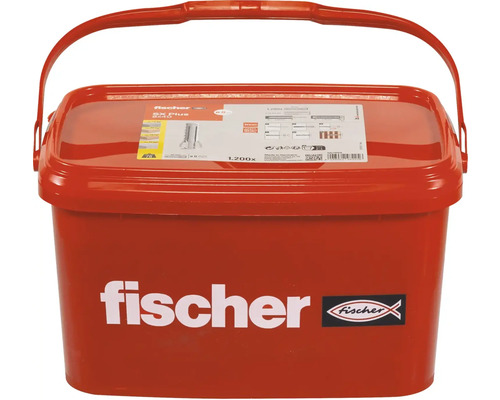 Kbelík se 1200 hmoždinkami Fischer SX Plus 8 x 40