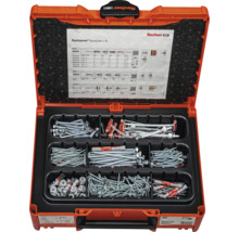 Otevřený kufr na nářadí se šrouby a hmoždinkami