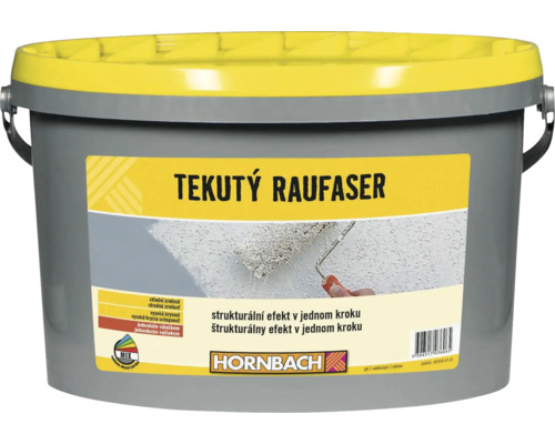 Barva na zeď Hornbach Tekutý Raufaser s dřevitou vlákninou bílý 5 l Kbelík s tekutou tapetou raufaser od společnosti Hornbach