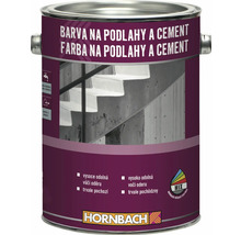 Barva na podlahy a cement v kovovém kbelíku