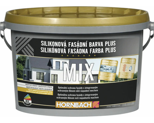 Silikonová fasádní barva v kbelíku od společnosti Hornbach