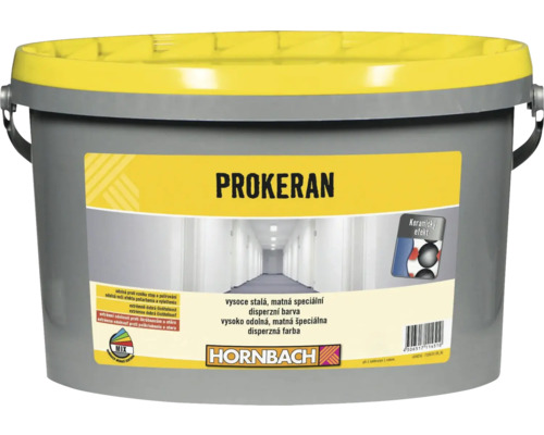 Barva na zeď Hornbach Prokeran bílá 5 l Disperzní barva Prokeran v kbelíku