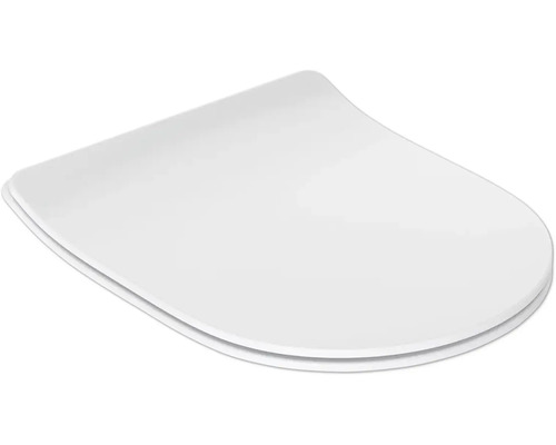 Bílé záchodové prkénko