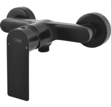 Černá páková umyvadlová baterie pro montáž na stěnu