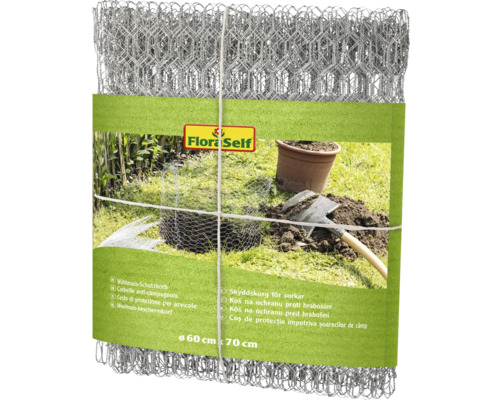 Koš na ochranu proti hrabošům o rozměrech 60 cm x 70 cm pro ochranu proti hrabošům