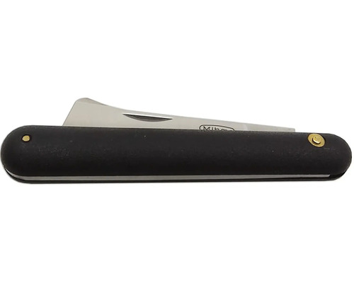 Zahradnický nůž s černou rukojetí a čepelí