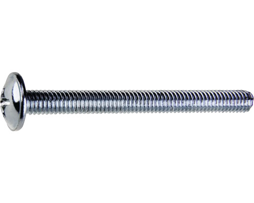 Jeden šroub s čočkovou hlavou se závitem.