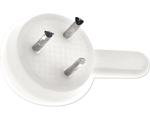 Háček do panelu plastový 2 bílý, 5ks Hřebíček do rámu se třemi hřebíčky pro upevnění obrázků na zeď