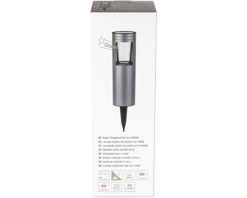 Solární zahradní svítidlo z kovu