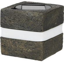 Čtvercové solární světlo z kamene s bílým světelným pruhem