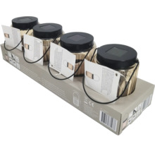 Čtyři solární lampy ze skla v balení