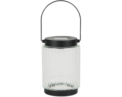 Solární lucerna ze skla s držadlem