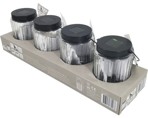 Čtyři solární světla v jednom balení