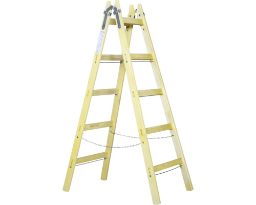 Dřevěný žebřík s několika stupni