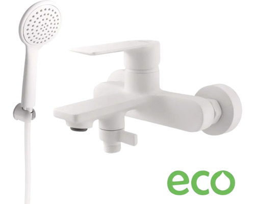 Vanová baterie se sprchou RAV Slezák NL154.5 bílá Vanová baterie s ruční sprchou