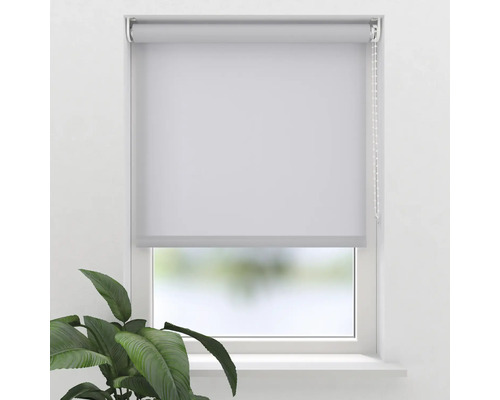 Roleta Soluna TL T16 šedá 90x190 cm včetně upínacích držáků Okno se zavřenou roletou