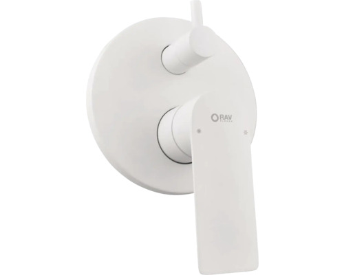 Bílá vanová baterie s logem RAV Slezak