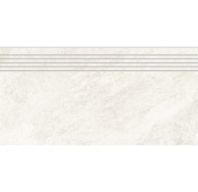 Keramická dlaždice pro schody s rýhovaným povrchem