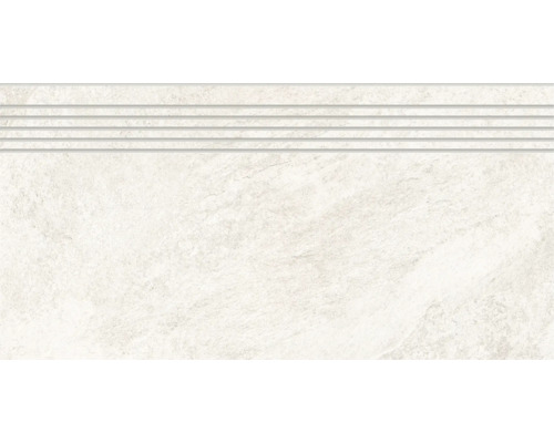 Keramická dlaždice pro schody s rýhovaným povrchem