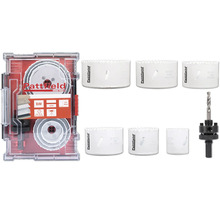 Sada děrovek Pattfield s bimetalovými děrovkami a středicím vrtákem