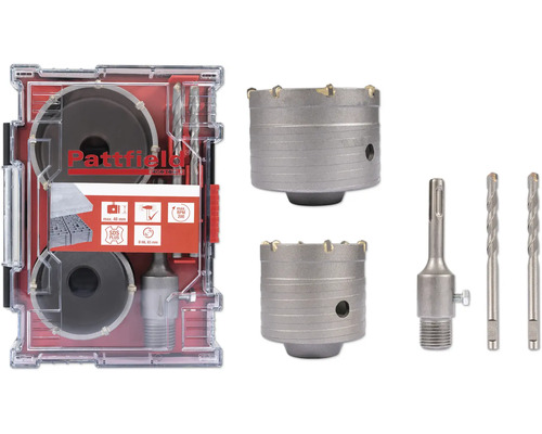 Sada přístrojových krabic Pattfield s vrtáky