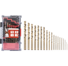 Sada kovových vrtáků Pattfield HSS-CO, 25 kusů v kufříku