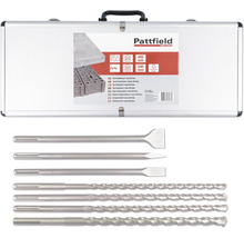 Sada vrtáků a sekáčů Pattfield SDS-Max se sedmi díly v kufříku