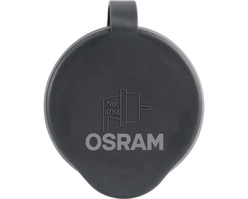 Logo OSRAM na kulatém krytu se závěsem a stupněm krytí IPX4
