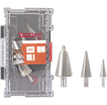 Sada stupňovitých vrtáků Pattfield v kufříku