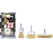 Sada drátěných kartáčů Pattfield pro vrtačky, čtyři různé kartáče