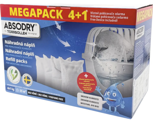 Absodry pohlcovač vlhkosti megapack s náhradními sáčky