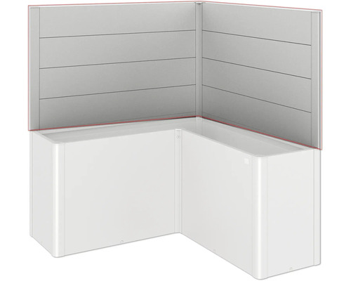 Rohová vana s panelovým obkladem a zadní stěnou