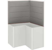 Rohová vana s obkladem stěn do koupelny