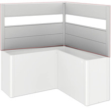 Rohová obklad vany s panely