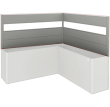 Rohová vana s panelem a obkladem