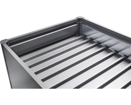 Rozšiřovací sada Biohort Kov šedá Kovový výsuv s lamelovým dnem do skříní