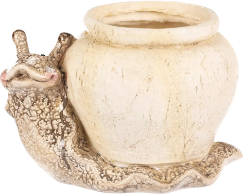 Dekorativní květináč ve tvaru šneka do zahrady