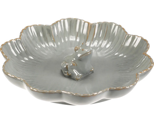 Dekorativní miska s keramickou figurkou žáby