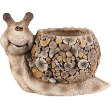 Květináč šnek z umělého kamene