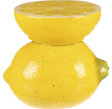 Citrony: jeden celý a jeden půlený citron