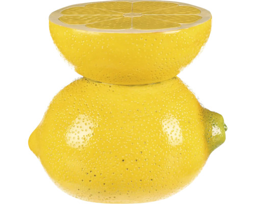 Citrony: jeden celý a jeden půlený citron