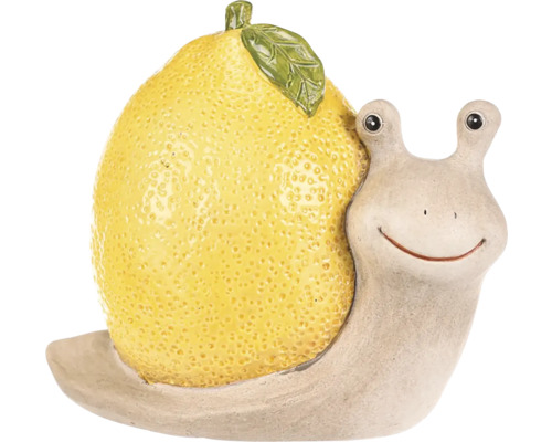Dekorativní figurka šnek s citronem do zahrady