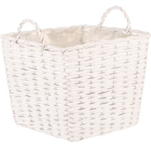 Čtvercový proutěný košík na květiny s uchy