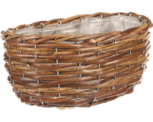 Pletený květináč s plastovou vložkou